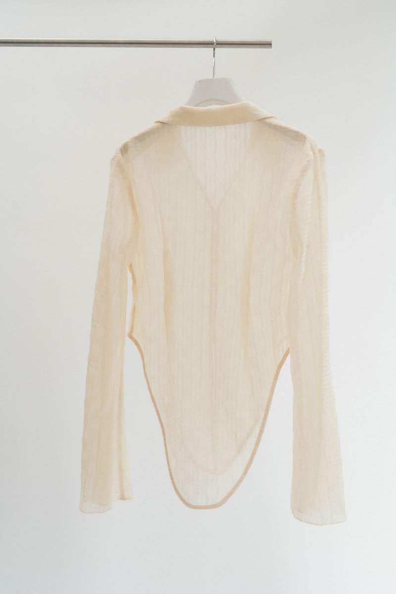 design sheer shirt/2color - KNUTH MARF