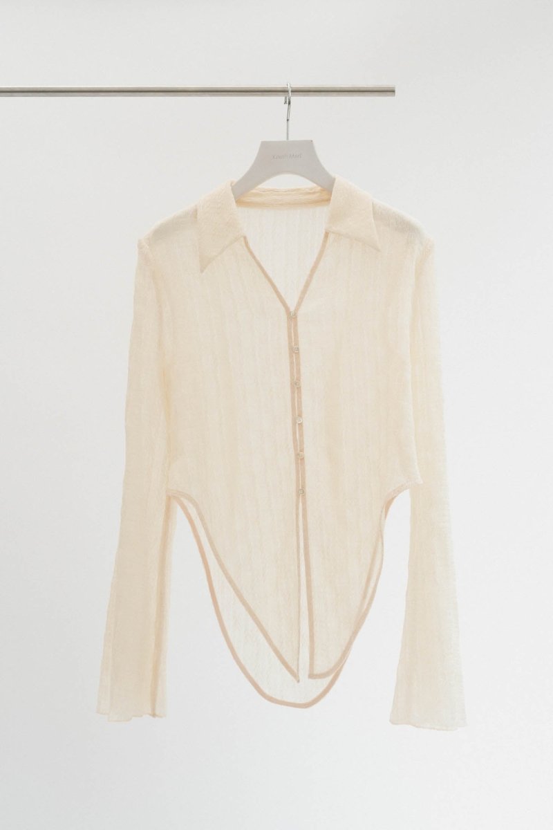 design sheer shirt/2color - KNUTH MARF