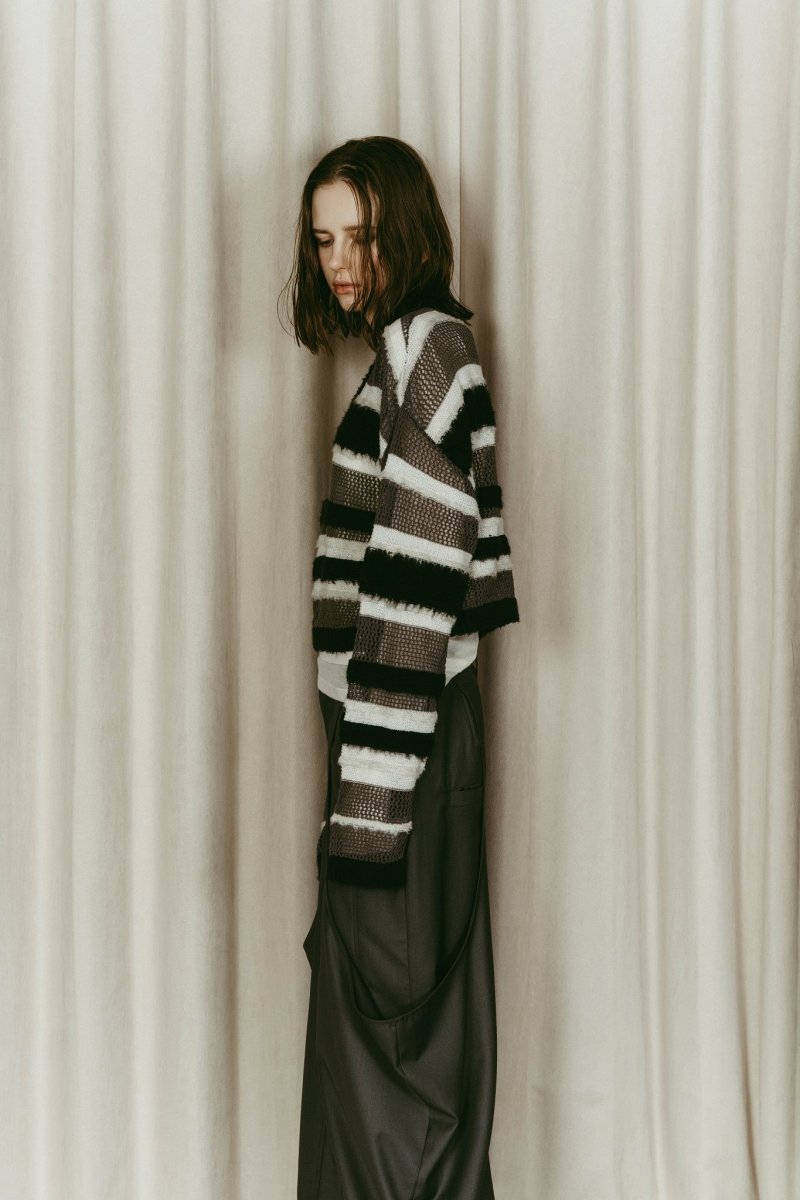 double - faced border knit/black - KNUTH MARF