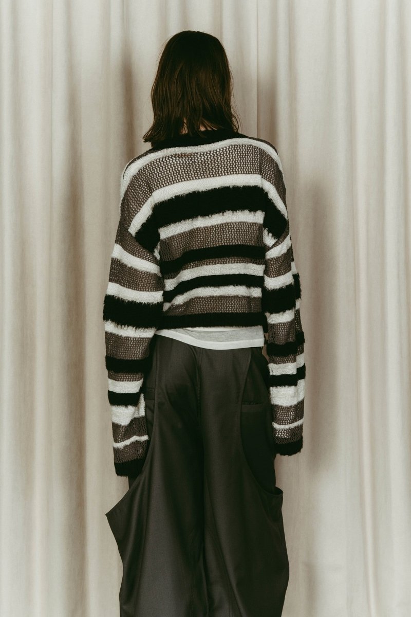 double - faced border knit/black - KNUTH MARF