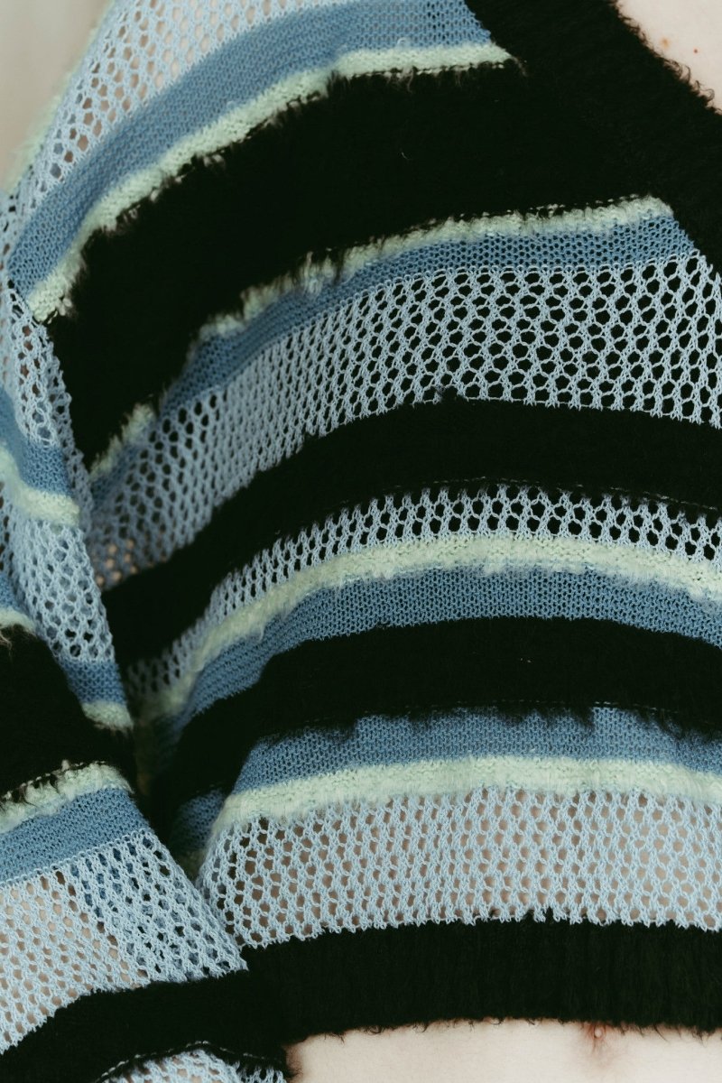 double - faced border knit/blue - KNUTH MARF