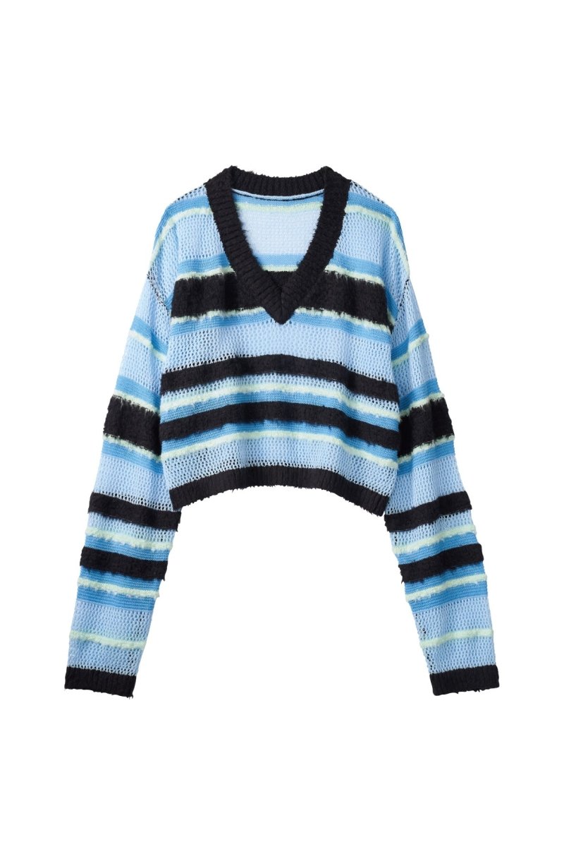 double - faced border knit/blue - KNUTH MARF