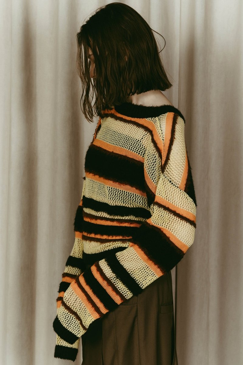 double - faced border knit/yellow - KNUTH MARF