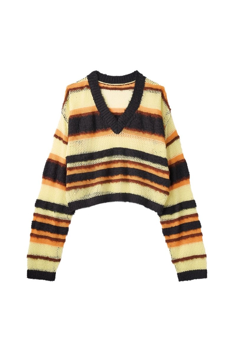 double - faced border knit/yellow - KNUTH MARF