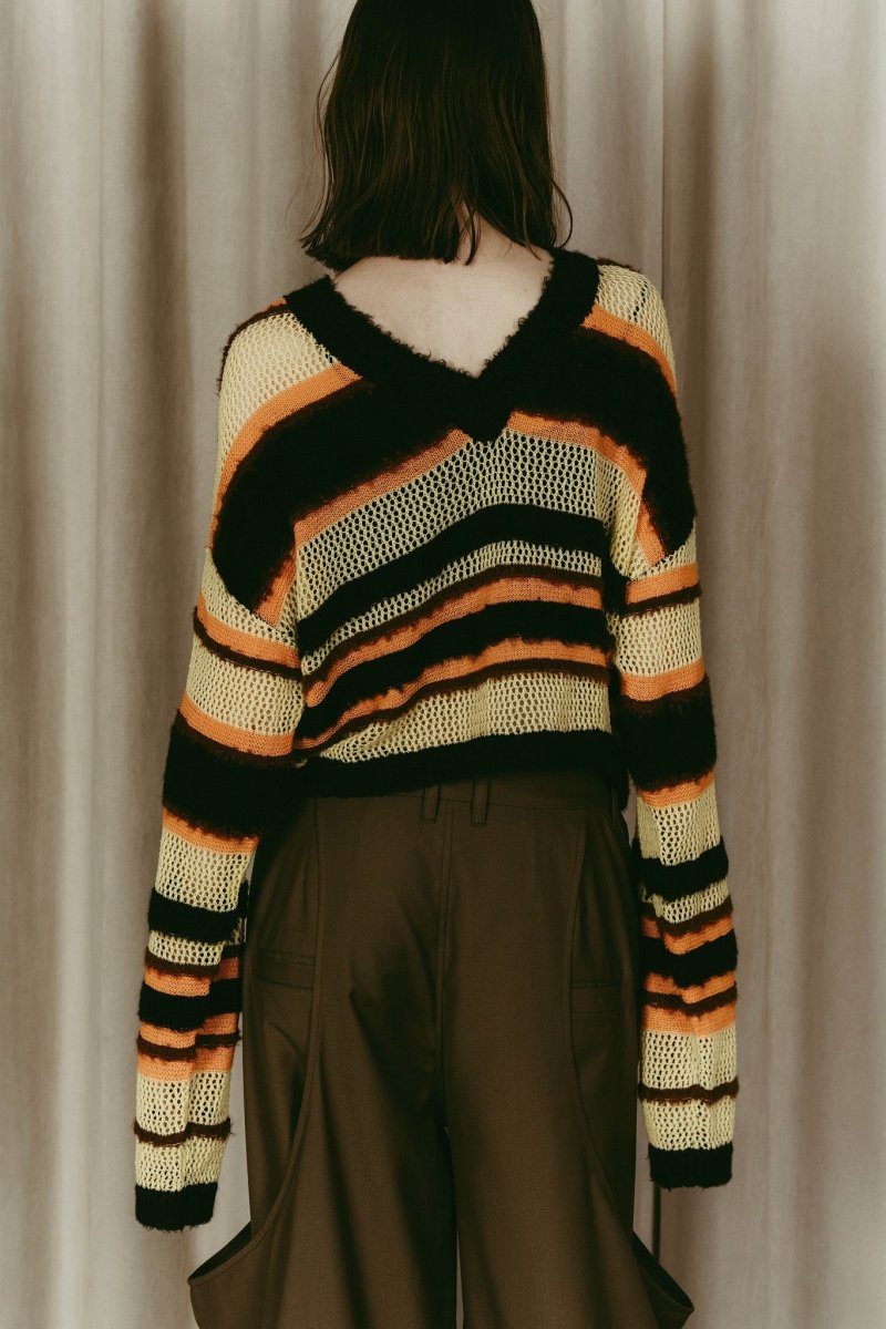 double - faced border knit/yellow - KNUTH MARF
