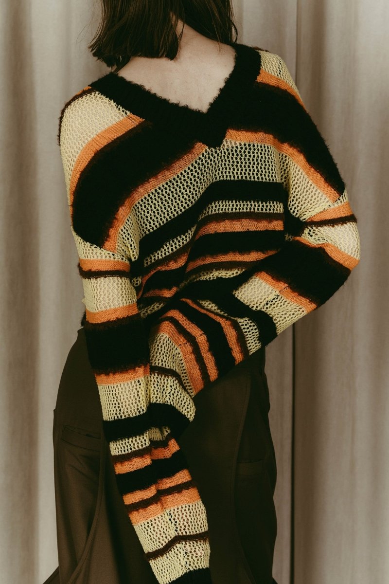 double - faced border knit/yellow - KNUTH MARF