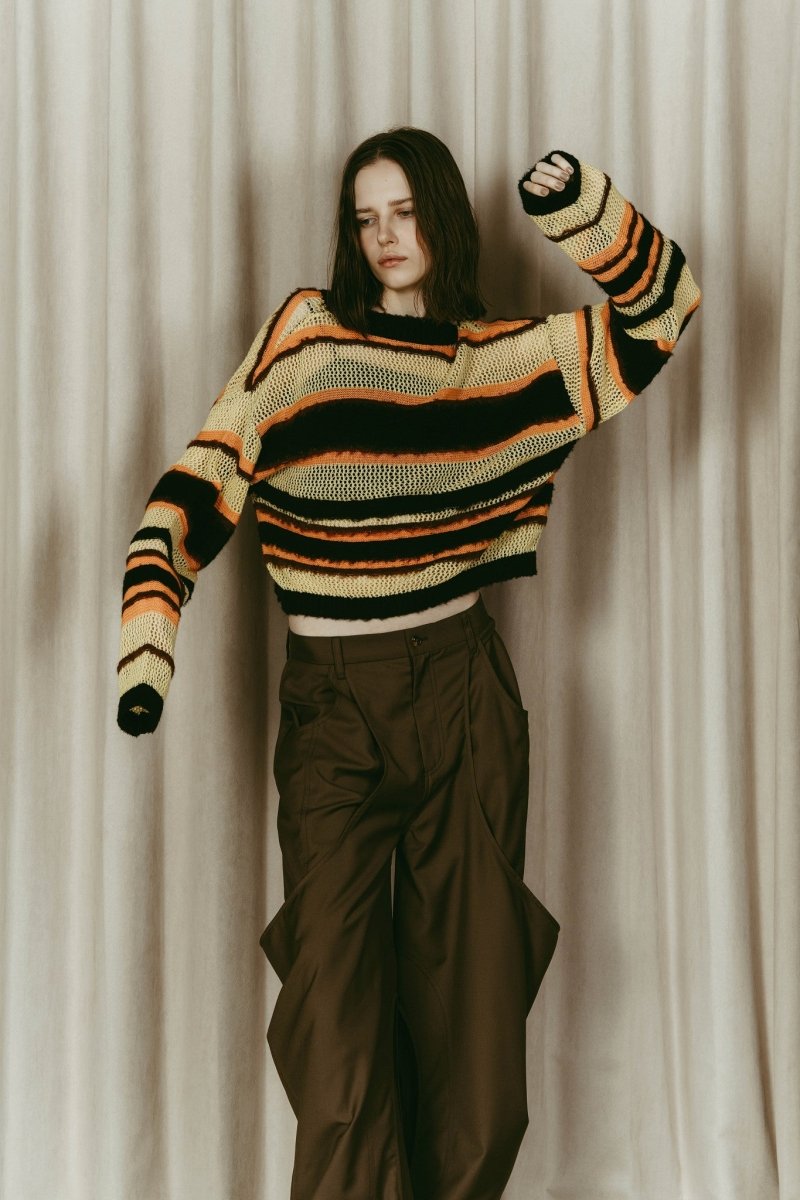 double - faced border knit/yellow - KNUTH MARF