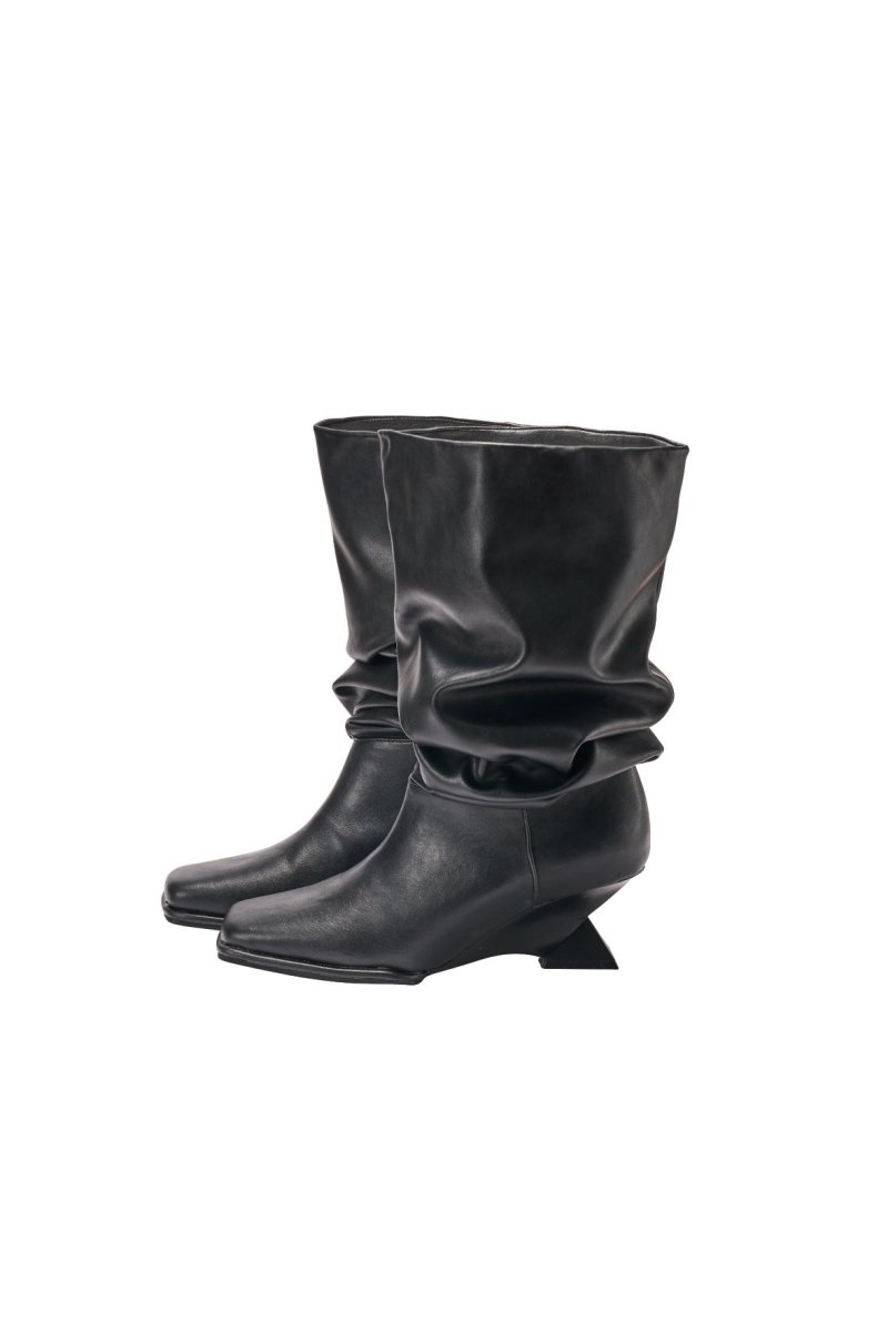 drape long boots/black | KNUTH MARF