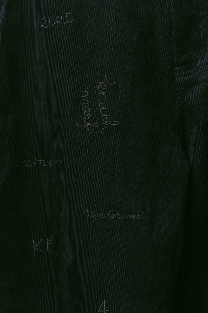 embroidered corduroy pants(unisex)/3color - KNUTH MARF