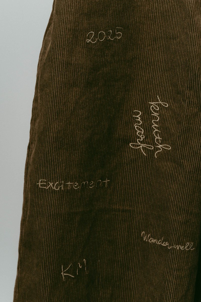embroidered corduroy pants(unisex)/3color - KNUTH MARF