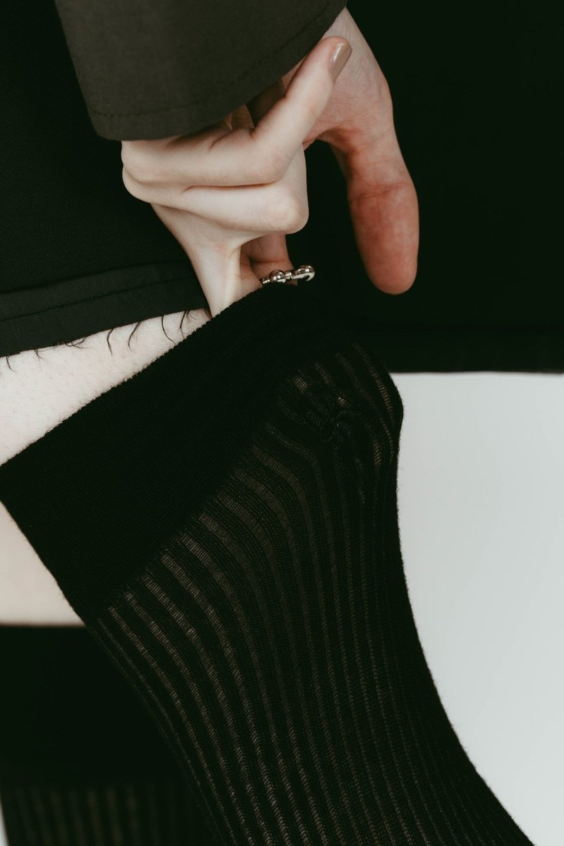 embroidered long socks/3color - KNUTH MARF