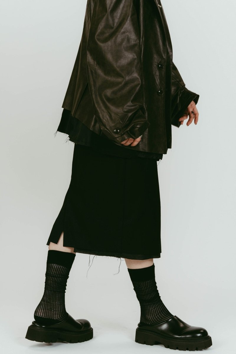 embroidered long socks/3color - KNUTH MARF