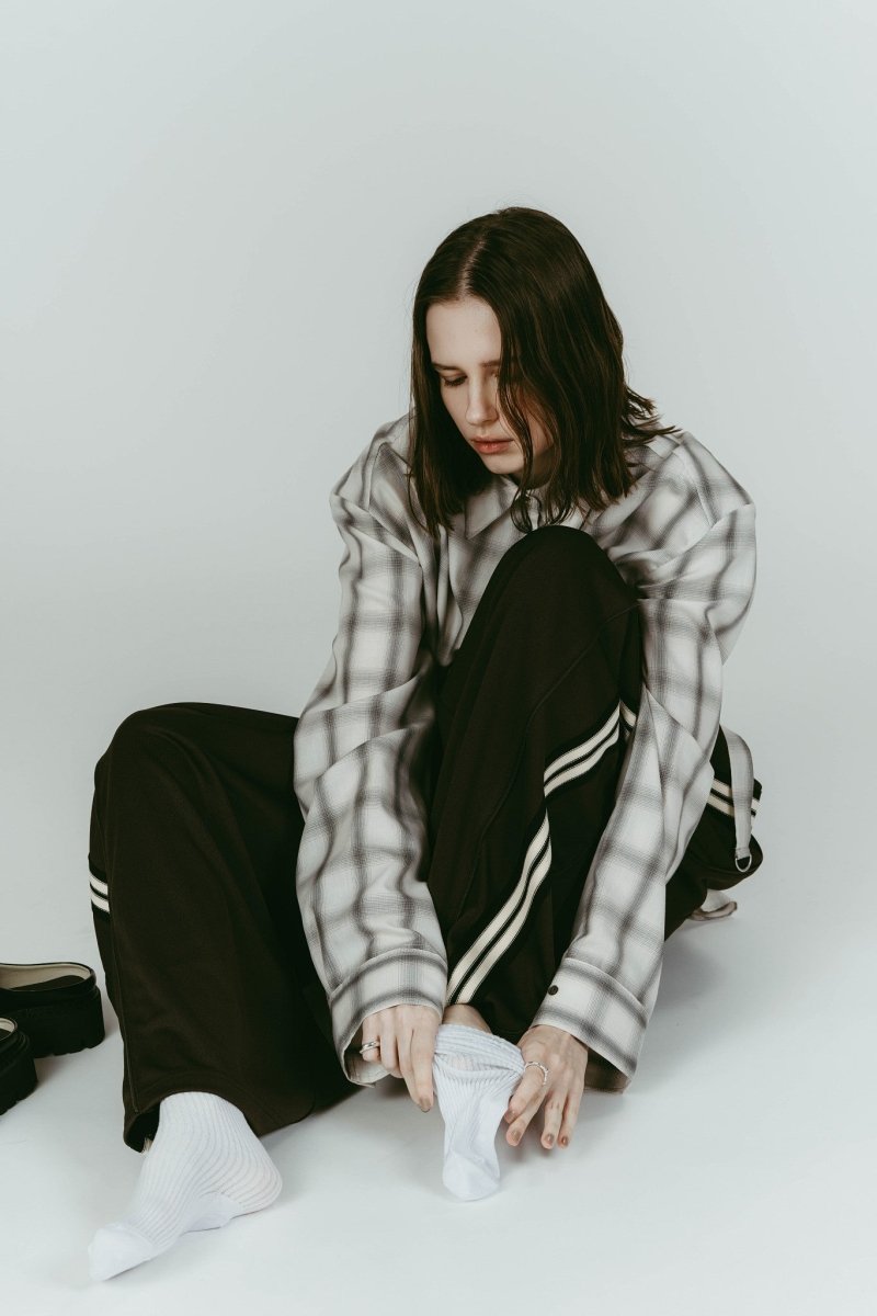 embroidered long socks/3color - KNUTH MARF