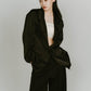 embroidered satin jacket/black - KNUTH MARF