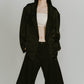 embroidered satin jacket/black - KNUTH MARF