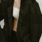 embroidered satin jacket/black - KNUTH MARF