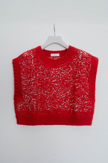embroidery knit best/3color - KNUTH MARF