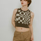 flag marble knit tank3color - KNUTH MARF