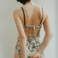 flower paint swimwear(onepiece)/2color - KNUTH MARF