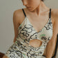 flower paint swimwear(onepiece)/2color - KNUTH MARF