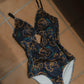 flower paint swimwear(onepiece)/2color - KNUTH MARF