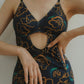 flower paint swimwear(onepiece)/2color - KNUTH MARF