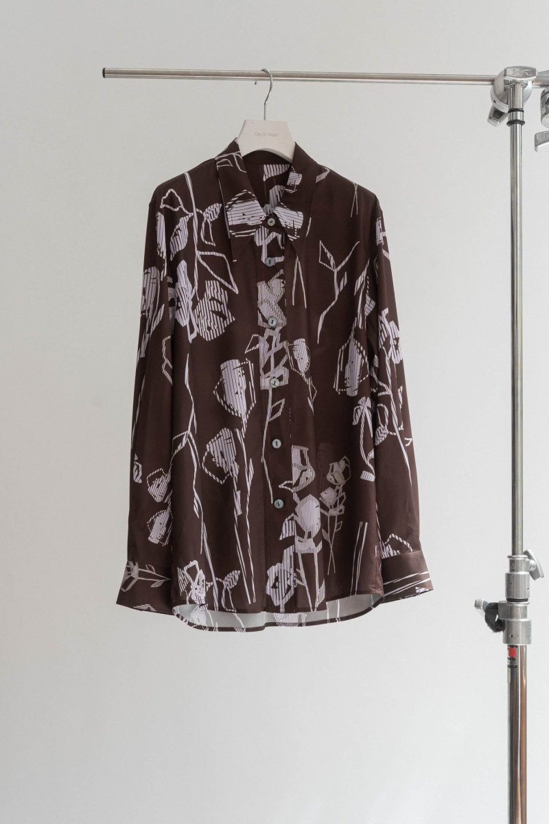 flower print pattern shirt/2color - KNUTH MARF