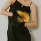 flower print satin dress/black - KNUTH MARF