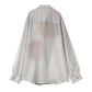 flower print sheer shirt/blue - KNUTH MARF