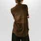 flower print sheer shirt/brown - KNUTH MARF