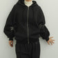 flower punch hoodie(unisex)/2color - KNUTH MARF