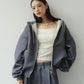flower punch hoodie(unisex)/2color - KNUTH MARF