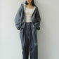 flower punch hoodie(unisex)/2color - KNUTH MARF