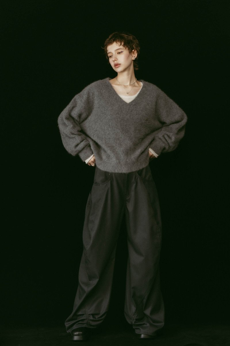 fox v - neck knit - special edition/4color - KNUTH MARF