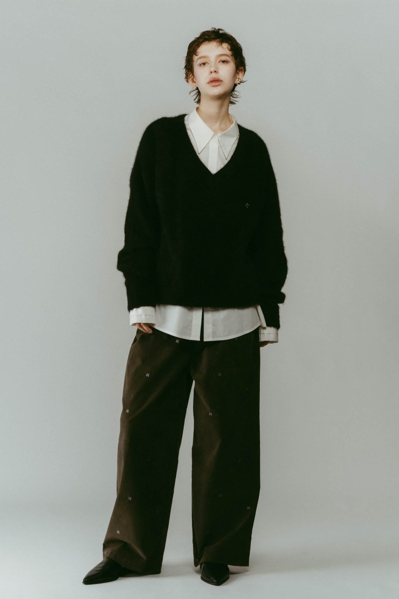 fox v - neck knit - special edition/4color - KNUTH MARF
