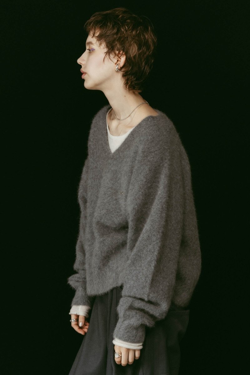 fox v - neck knit - special edition/4color - KNUTH MARF