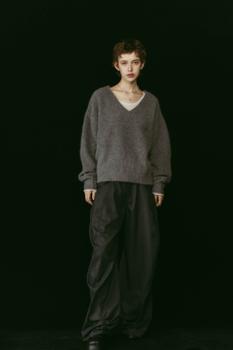 fox v - neck knit - special edition/4color - KNUTH MARF