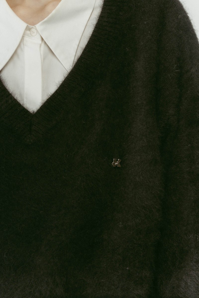 fox v - neck knit - special edition/4color - KNUTH MARF
