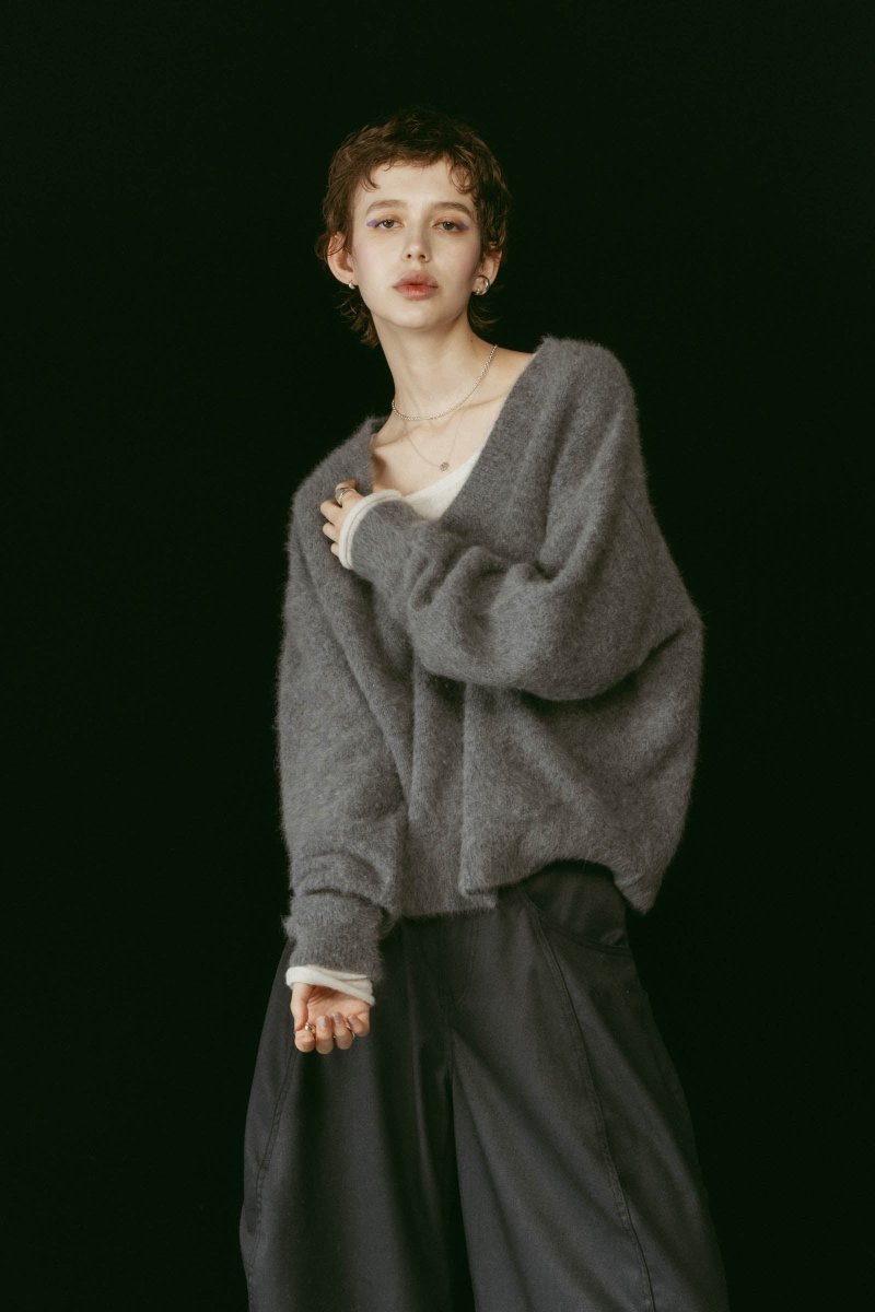 fox v - neck knit - special edition/4color - KNUTH MARF