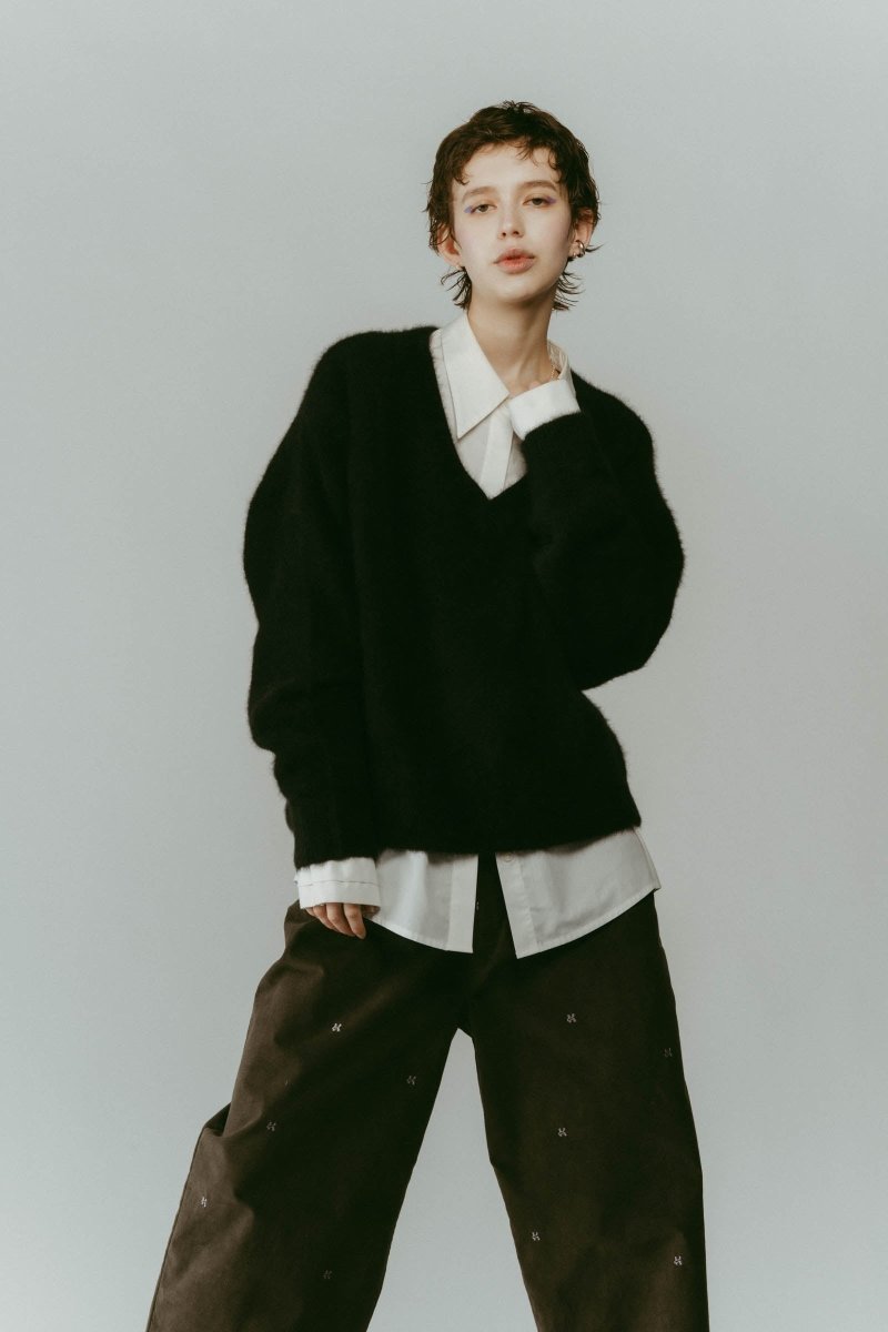 fox v - neck knit - special edition/4color - KNUTH MARF