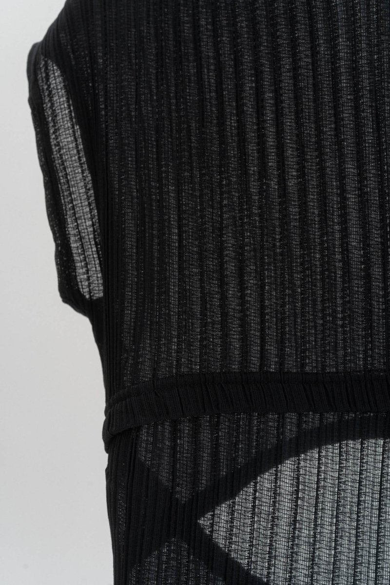 french sleeve ribbed tops/2color - KNUTH MARF