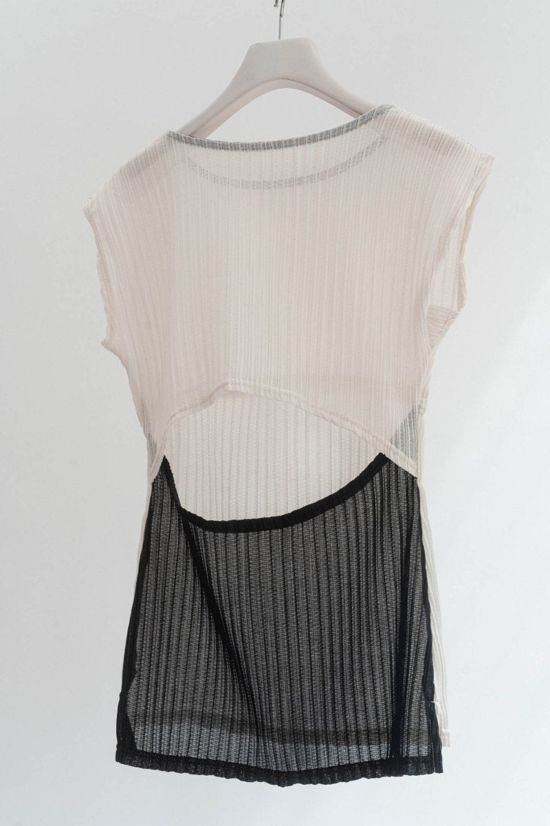 french sleeve ribbed tops/2color - KNUTH MARF