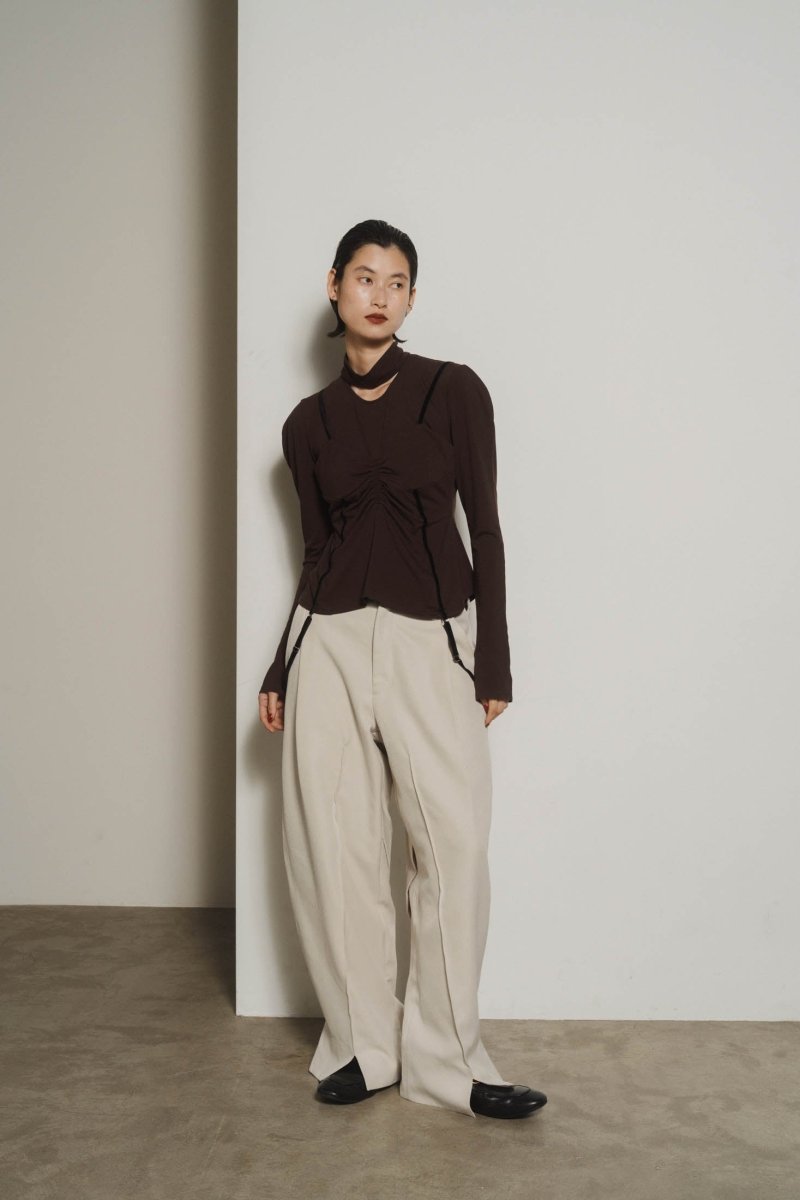 front slit pants(unisex)/2color - KNUTH MARF