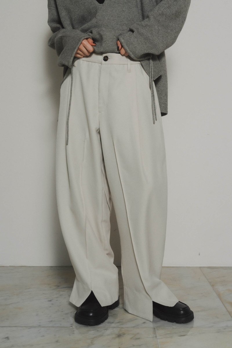 front slit pants(unisex)/2color - KNUTH MARF