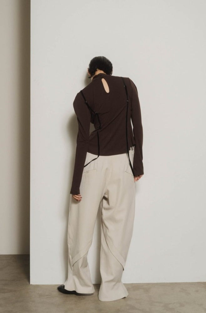 front slit pants(unisex)/2color - KNUTH MARF