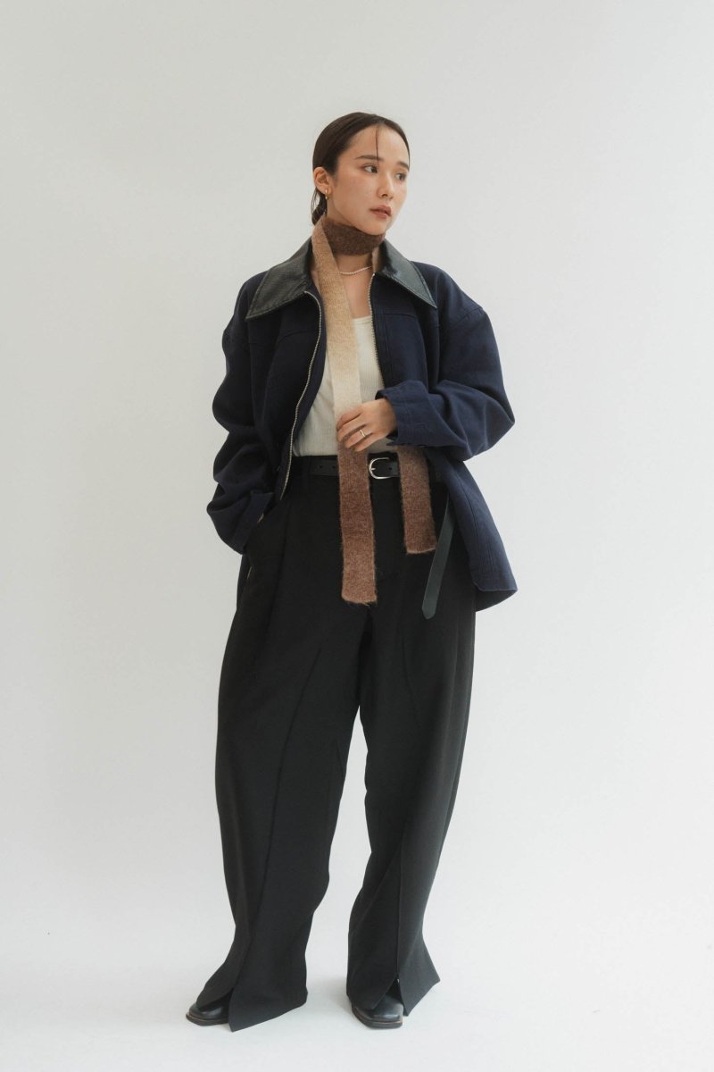 front slit pants(unisex)/2color - KNUTH MARF