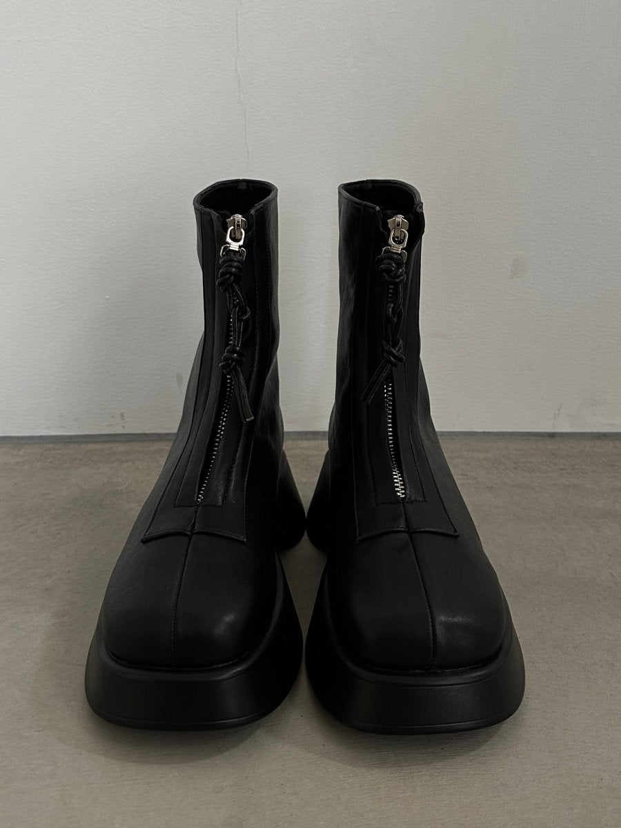 front zip platform boots/2color - KNUTH MARF