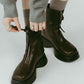 front zip platform boots/2color - KNUTH MARF