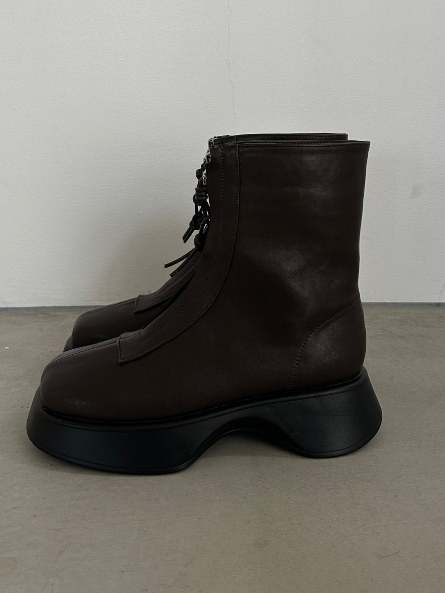 front zip platform boots/2color - KNUTH MARF