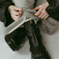 front zip platform boots/2color - KNUTH MARF